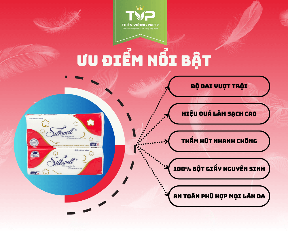 Ưu điểm nổi bật của giấy lau tay đa năng Silkwell
