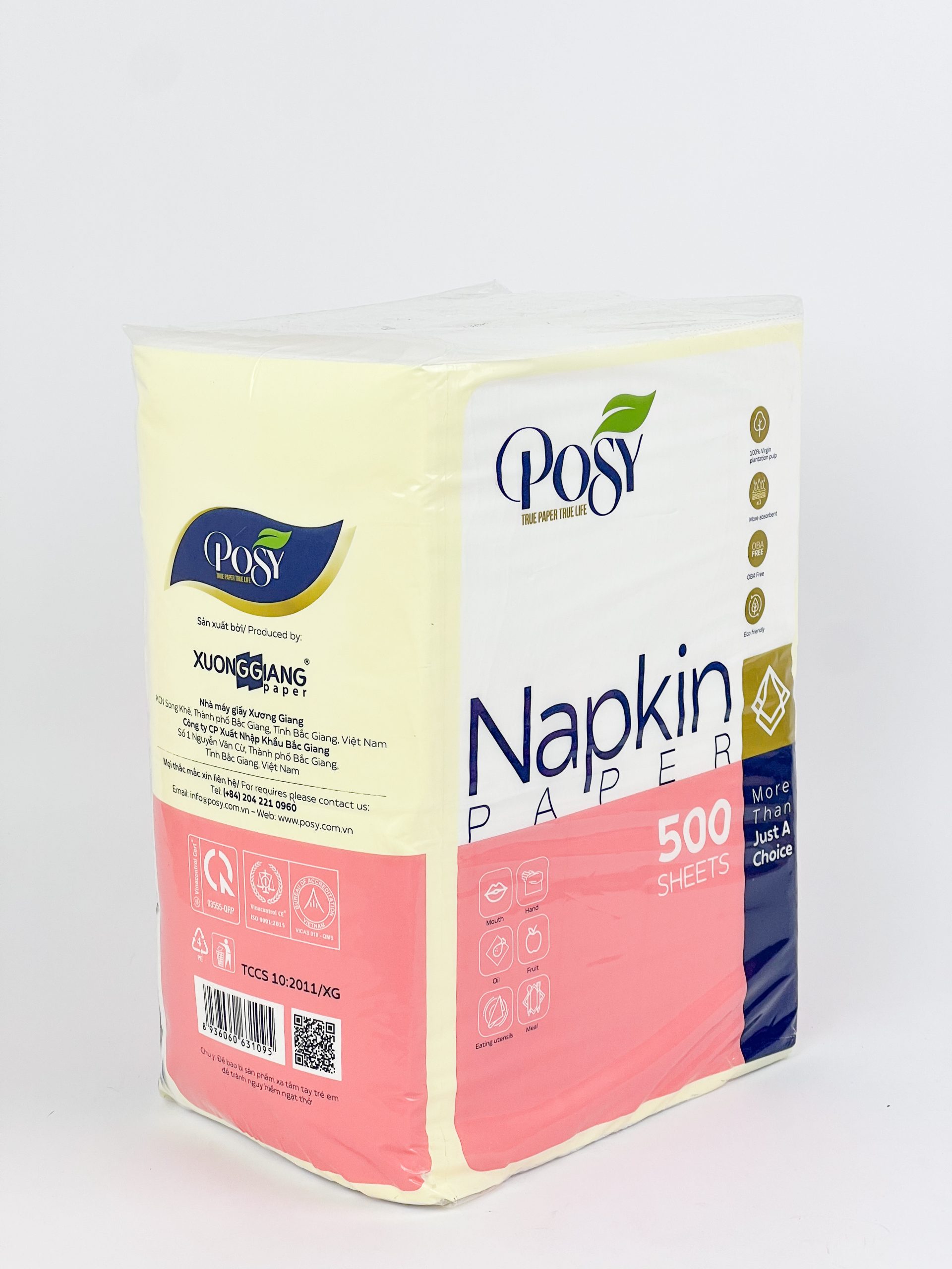 Khăn giấy ăn Posy K330 500 tờ - Ảnh 3