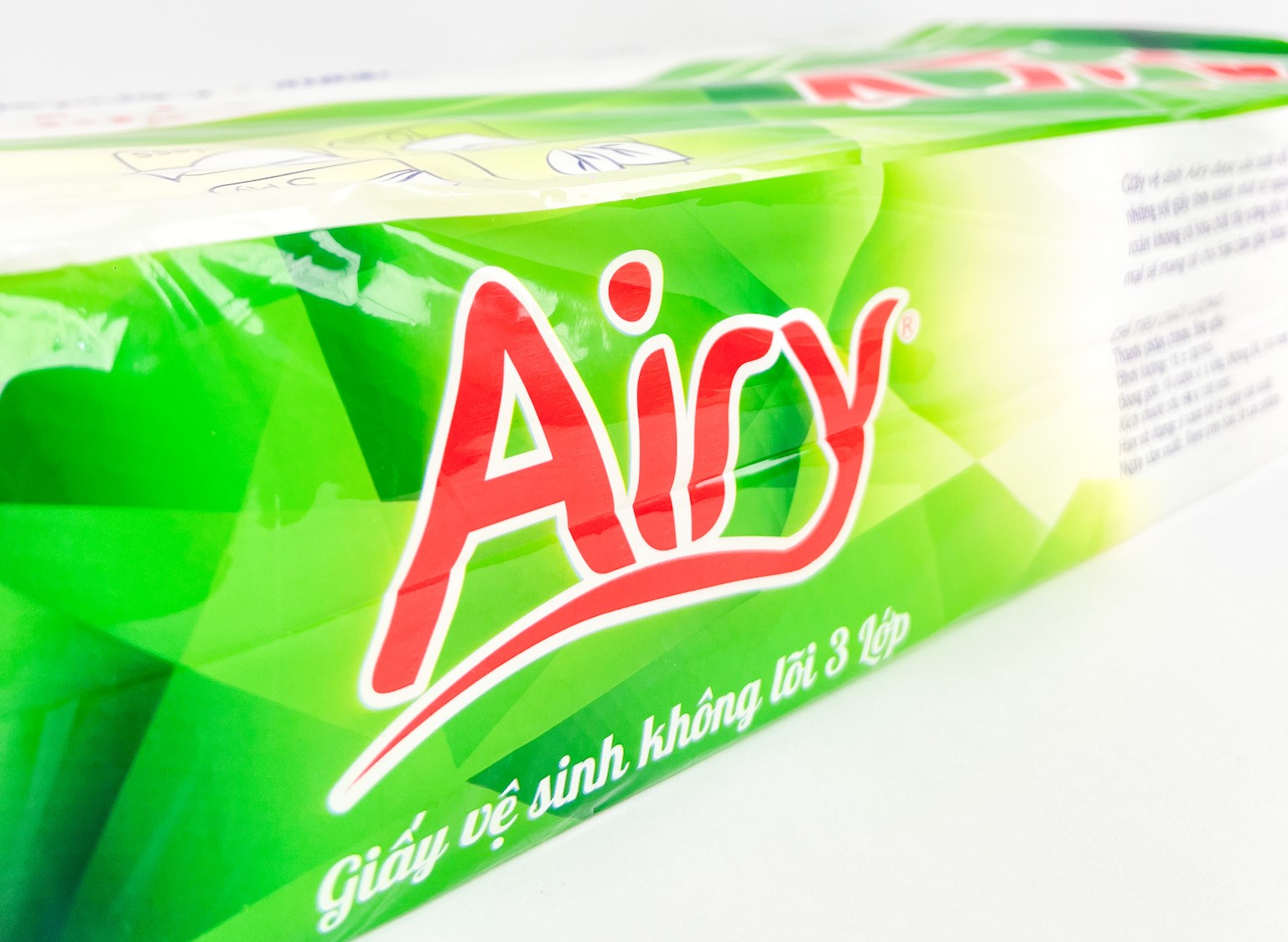 Giấy vệ sinh Airy không lõi 10 cuộn 3 lớp - Ảnh 2