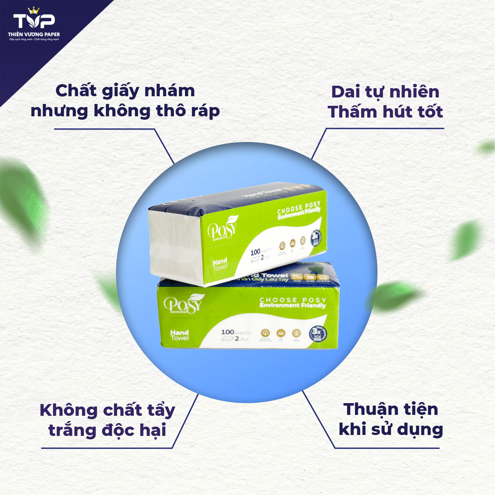 giấy đa năng posy 100 tờ 2 lớp