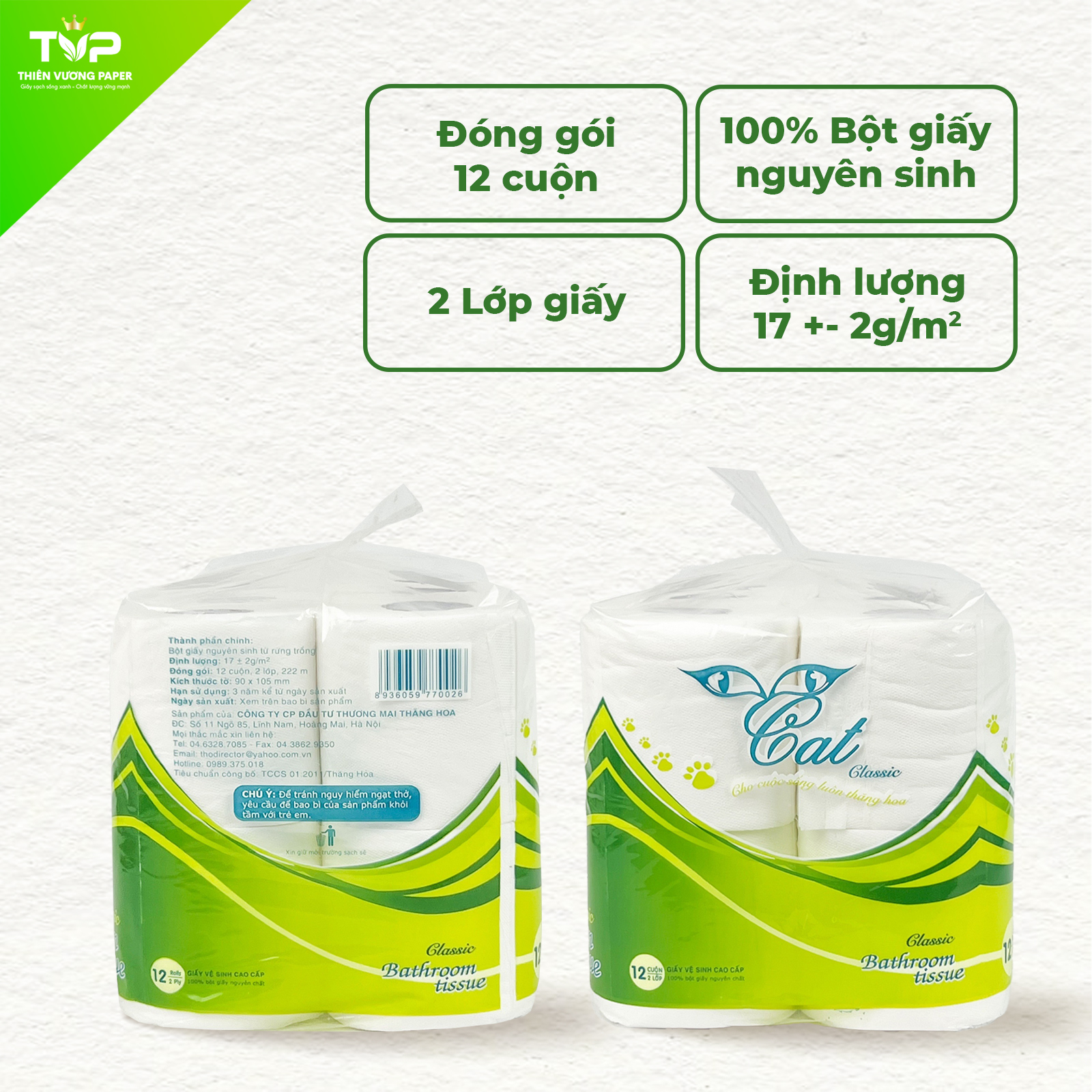 giấy vệ sinh cat classic
