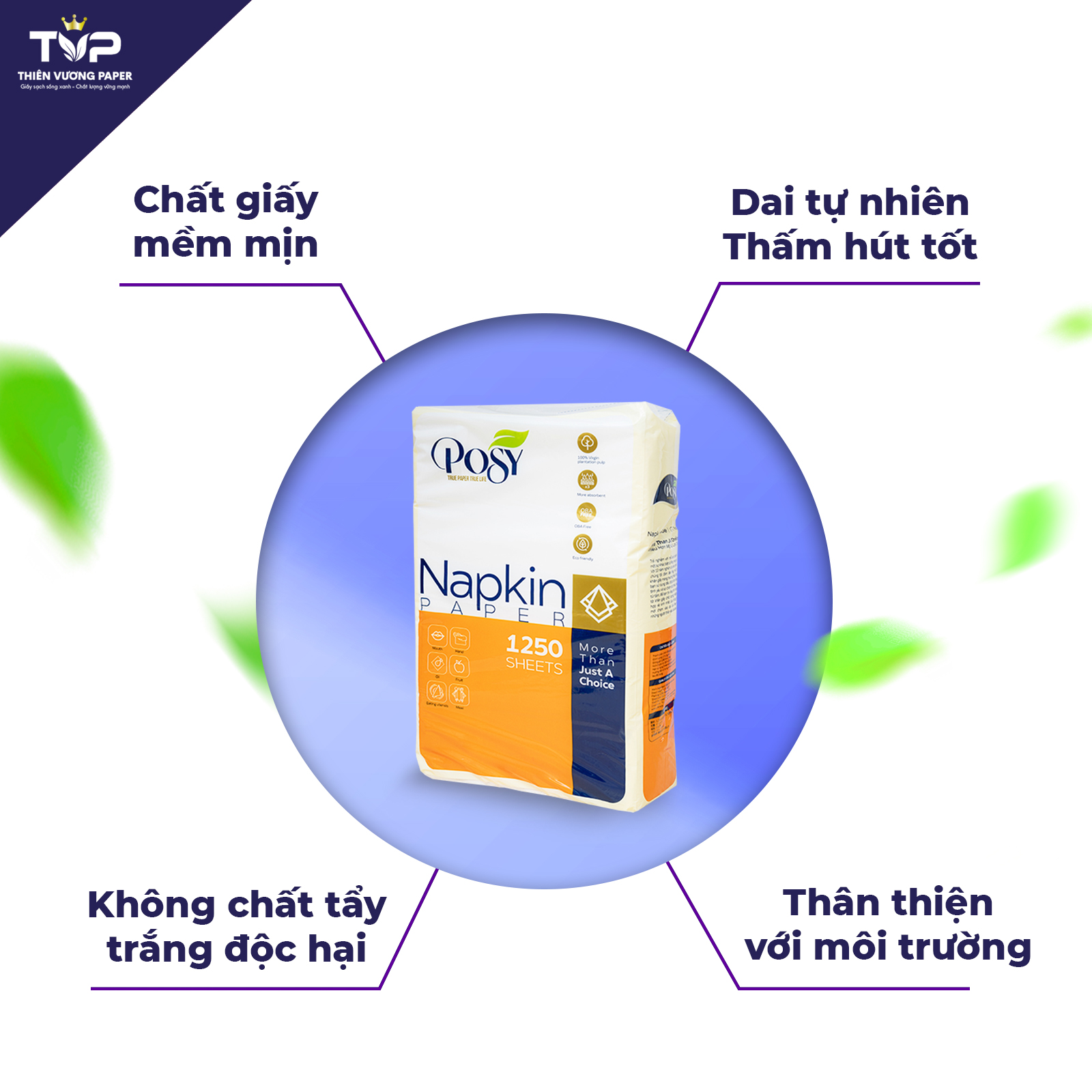 công dụng khăn giấy ăn