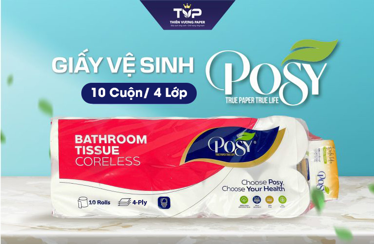 Giấy vệ sinh Posy không lõi