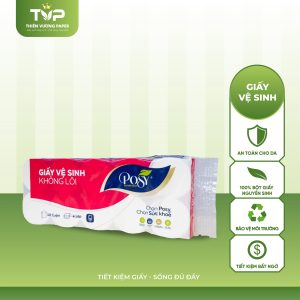 Giấy vệ sinh Posy 10 cuộn 4 lớp không lõi