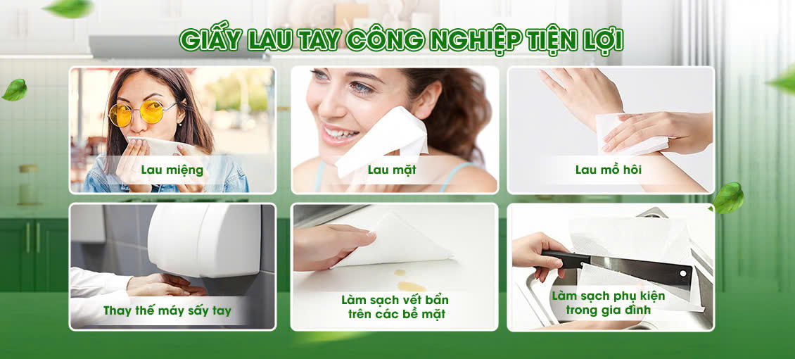 Giấy lau tay công nghiệp tiện lợi