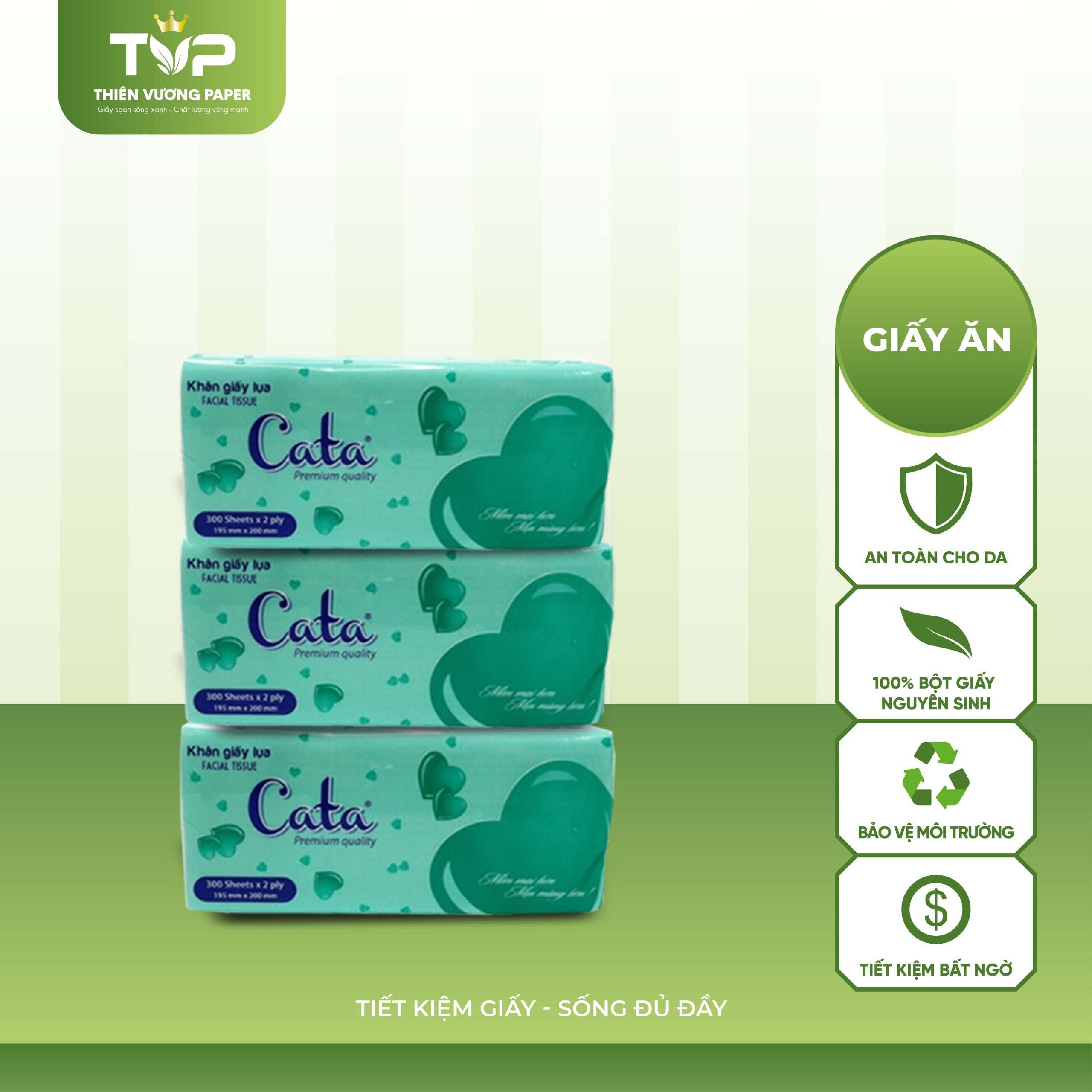 Ưu điểm vượt trội của khăn giấy lụa Cata