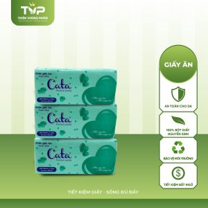 Khăn giấy lụa Cata cao cấp 300 tờ, 2 lớp