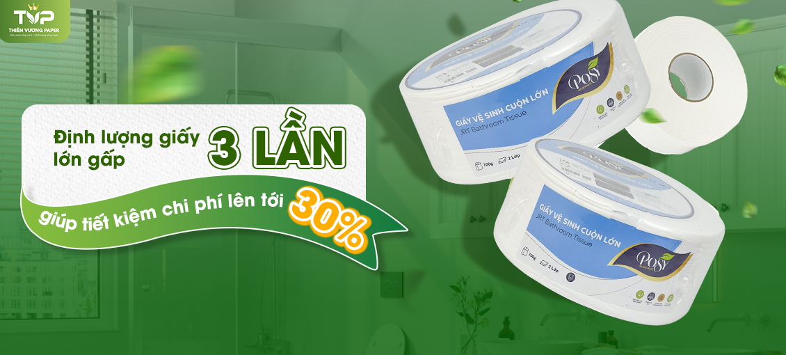 Giấy vệ sinh cuộn lớn Posy