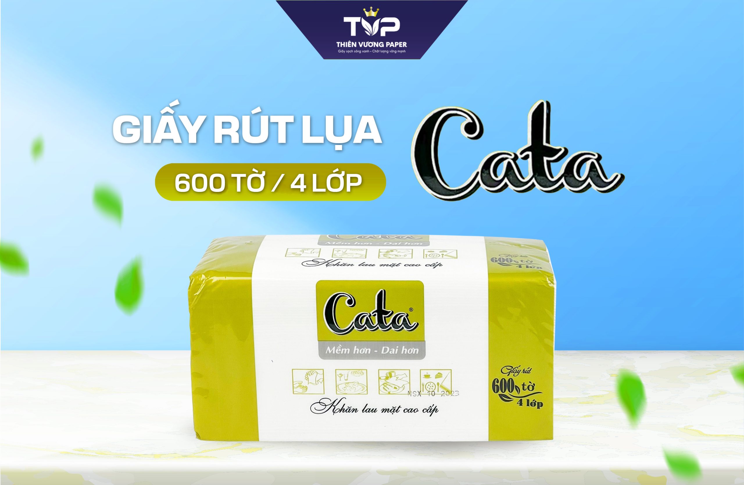 Sản phẩm khăn giấy lụa Cata