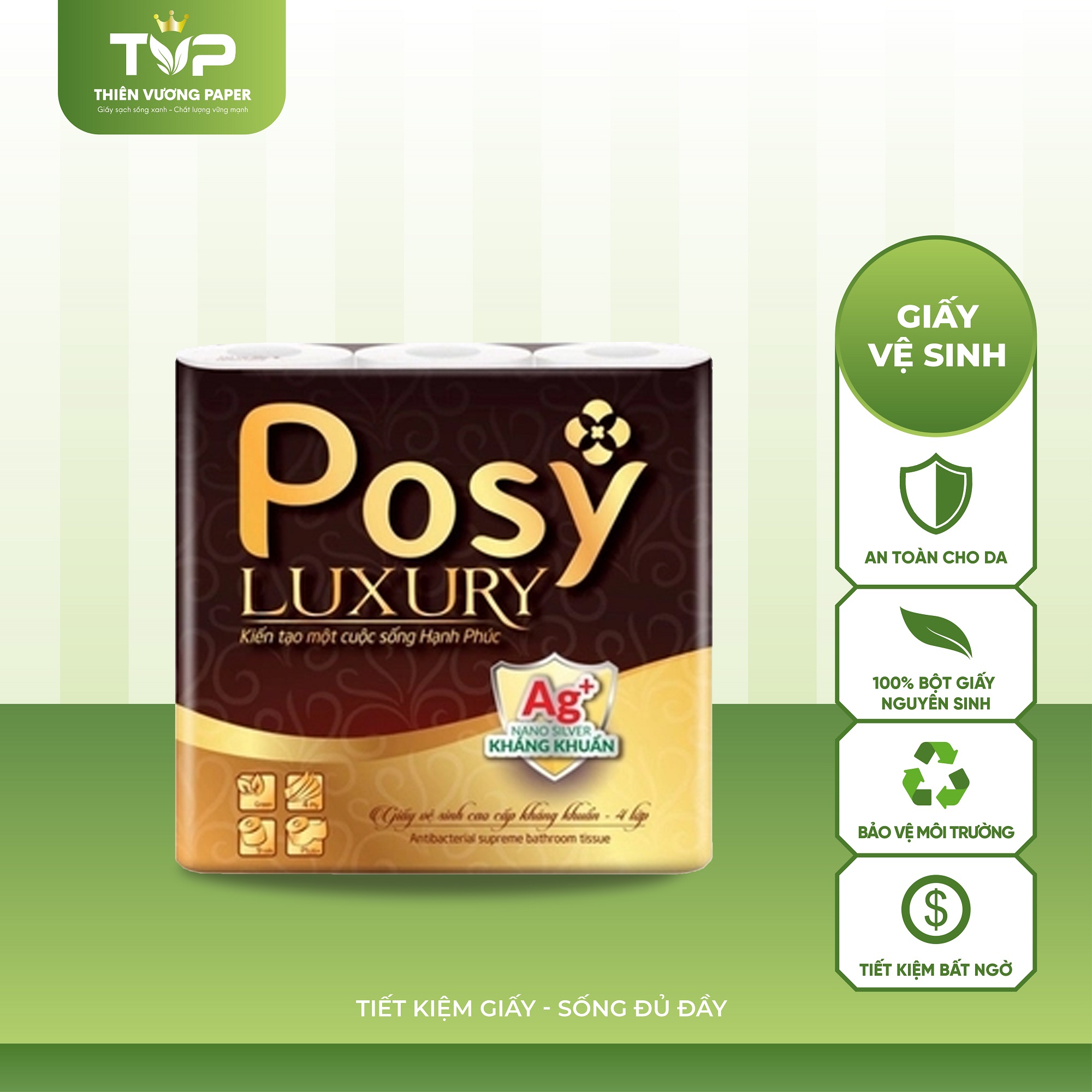 Posy Luxury 9 cuộn 4 lớp