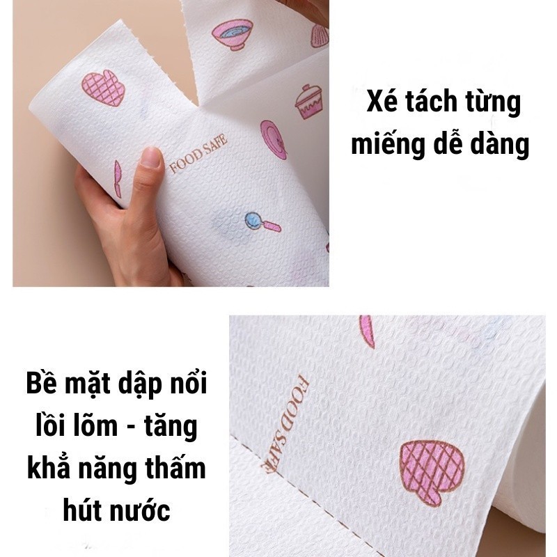 Bề mặt dập nổi, thấm hút tốt