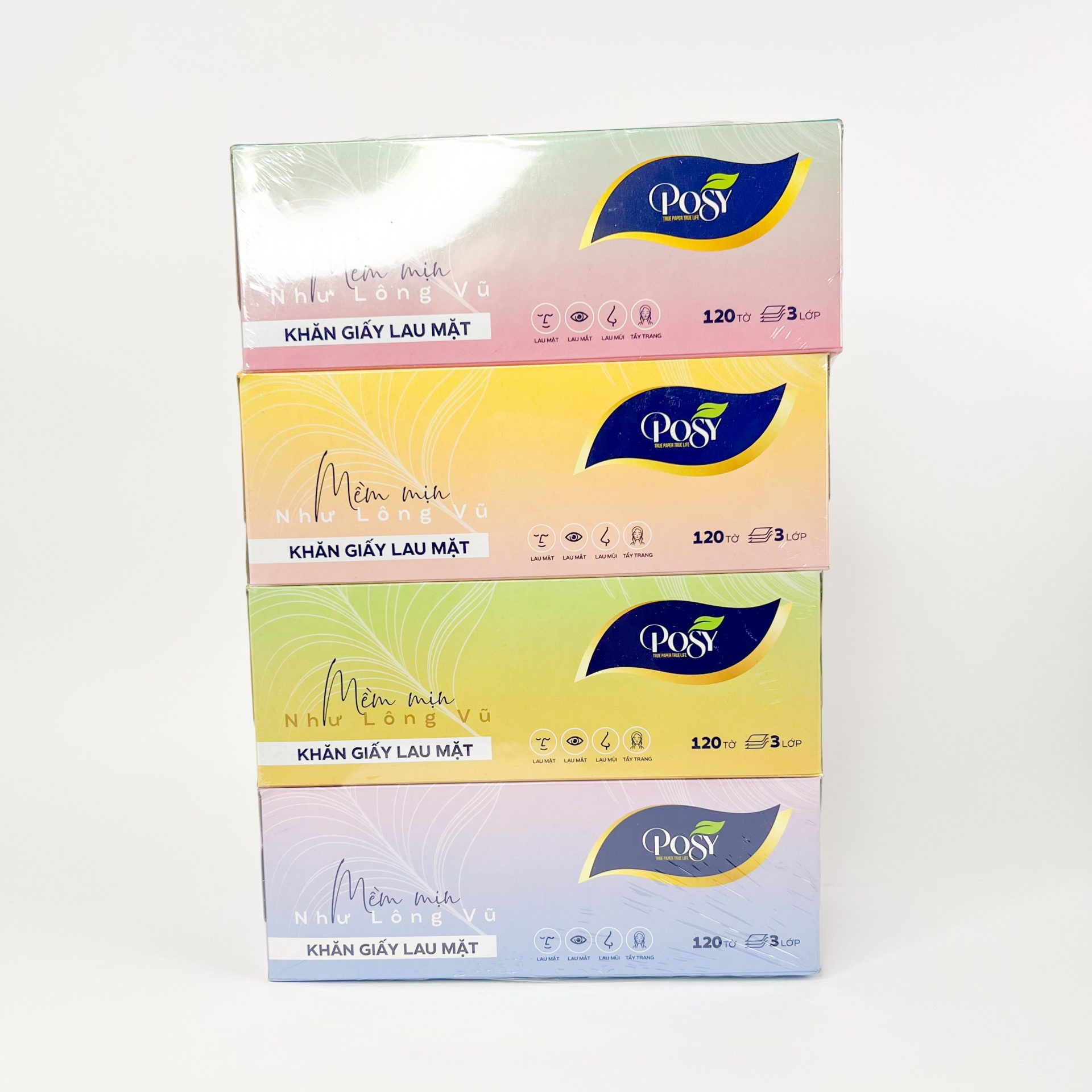 Giấy lụa Posy Duplex cao cấp 120 tờ - Ảnh 2