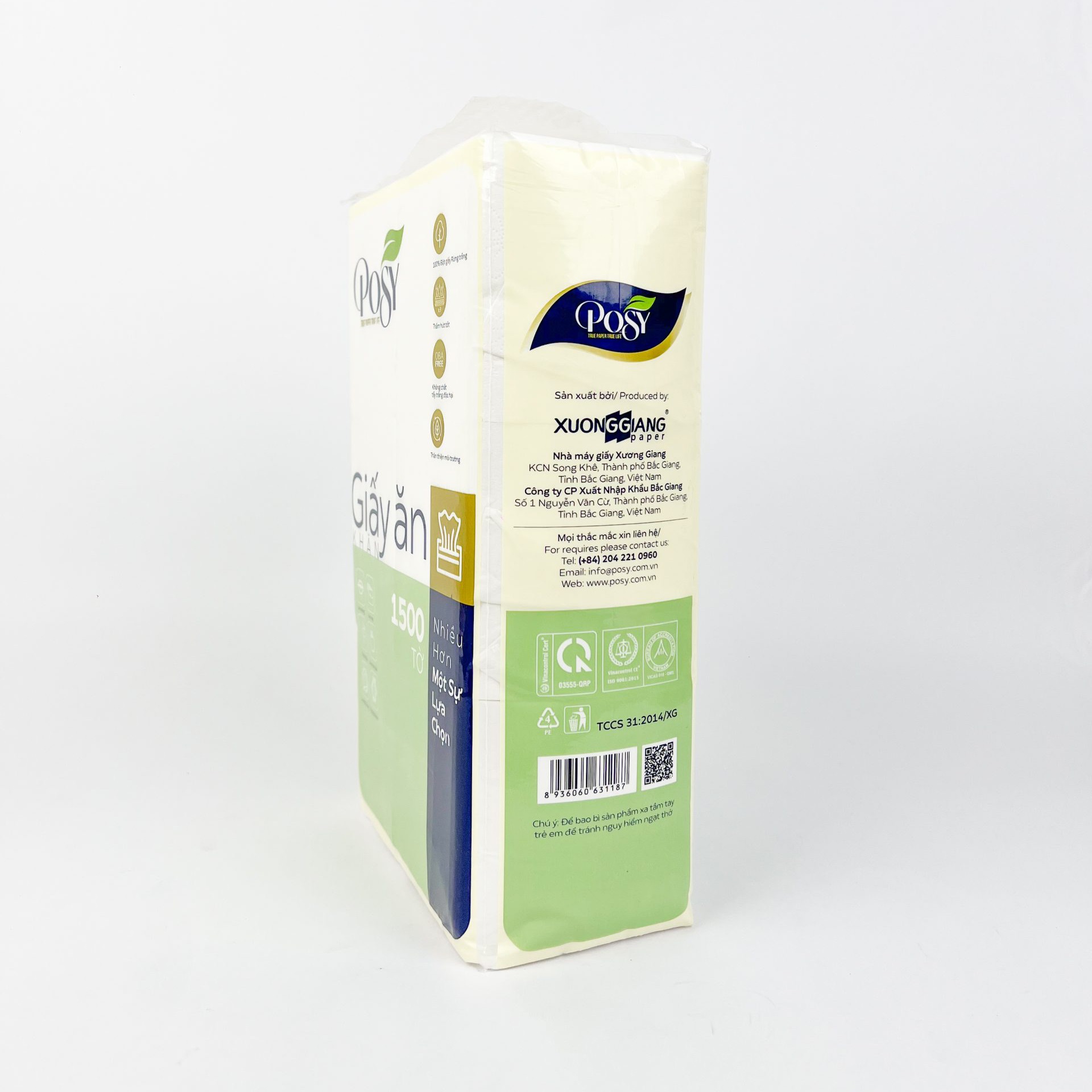 Khăn giấy ăn Posy 1500 tờ 2 lớp - Ảnh 4