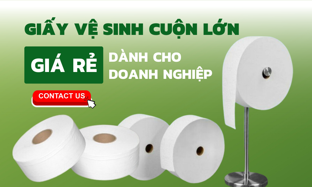 GIẤY VỆ SINH CÔNG NGHIỆP CUỘN LỚN