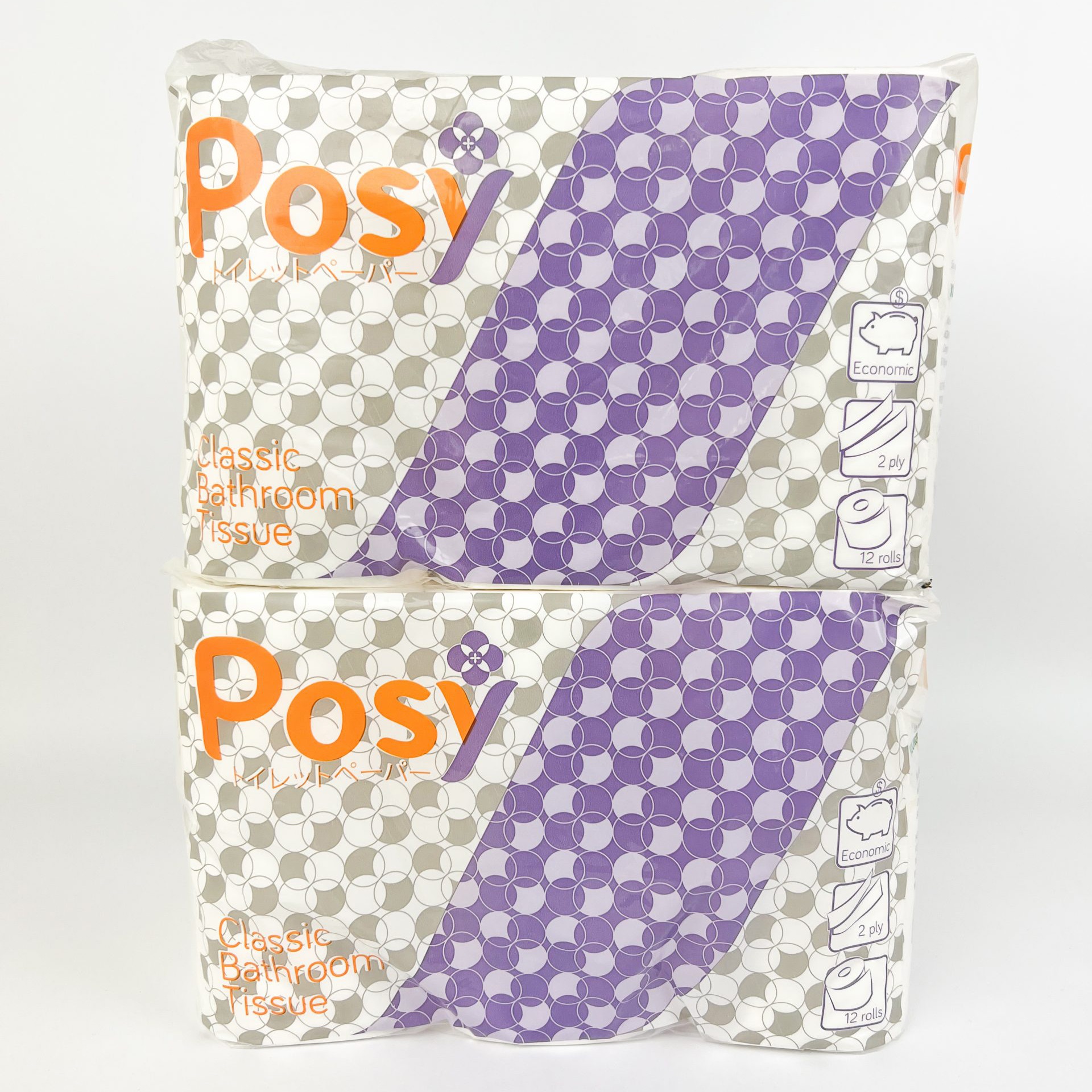 Giấy vệ sinh Posy Classic 12 cuộn 2 lớp - Ảnh 4