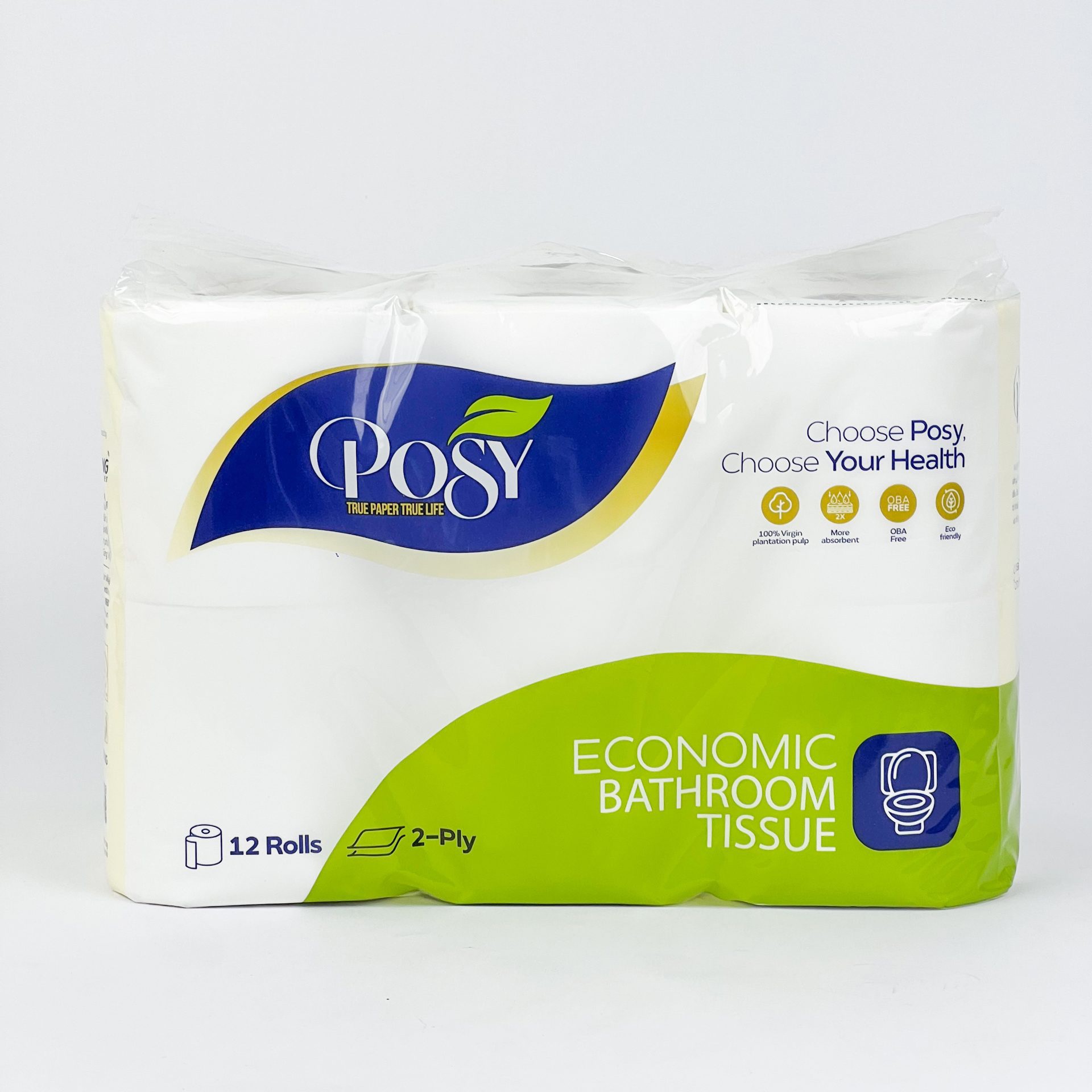Giấy vệ sinh Posy Economic 12 cuộn - Ảnh 2