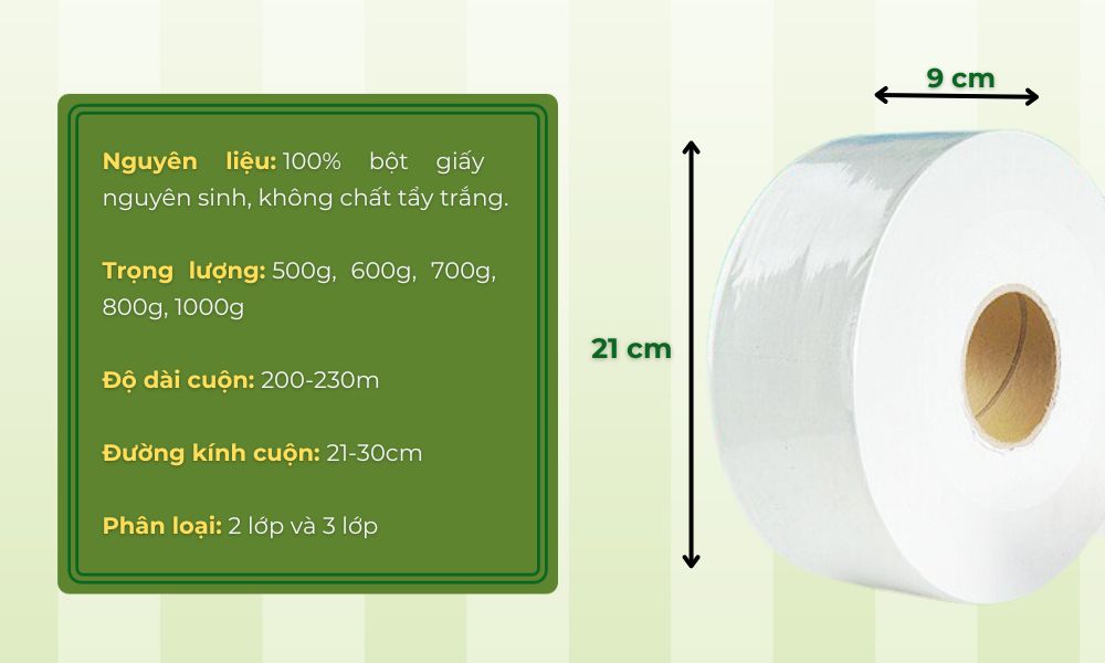 giấy vệ sinh công nghiệp 700g