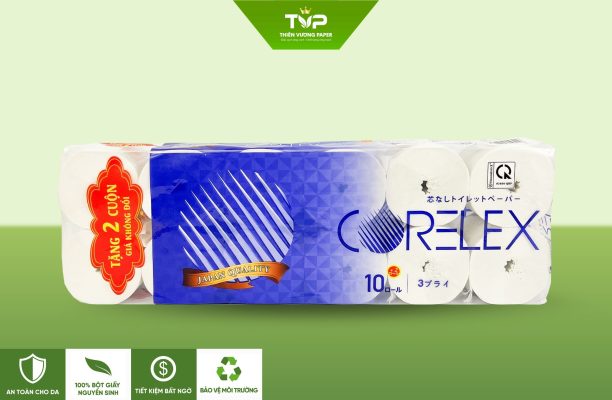 Giấy vệ sinh Corelex không lõi