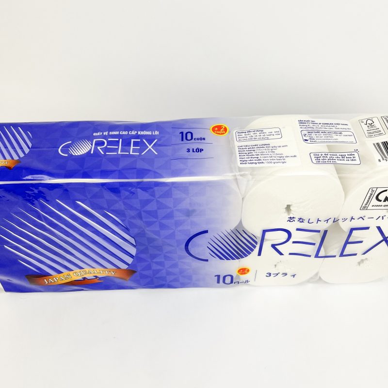 Giấy vệ sinh Corelex không lõi
