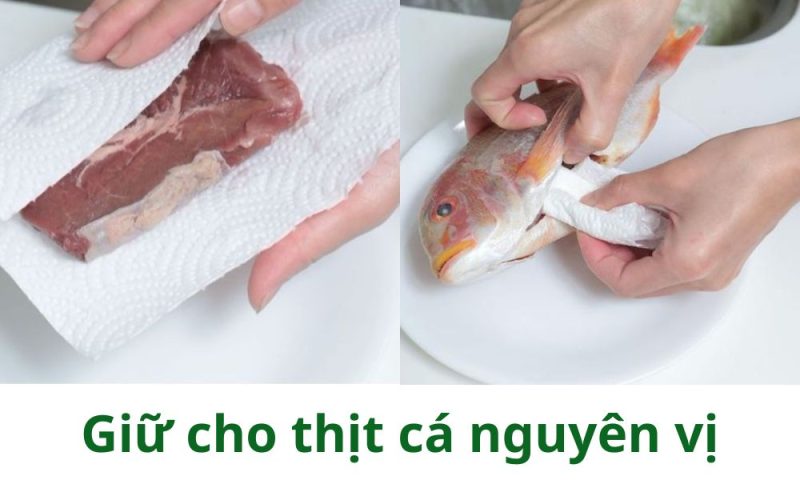 Giấy ăn giúp giữ vị thịt cá tươi nguyên