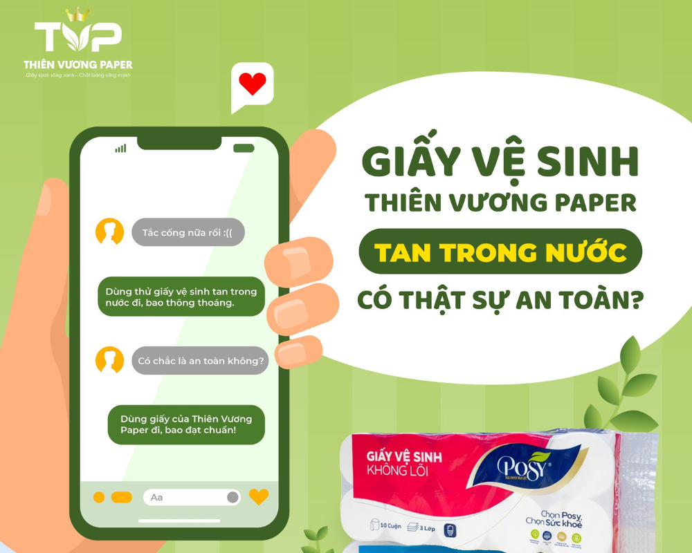 giấy vệ sinh tan trong nước