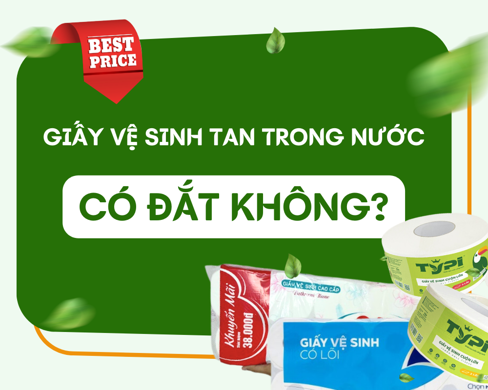 giấy vệ sinh tan trong nước