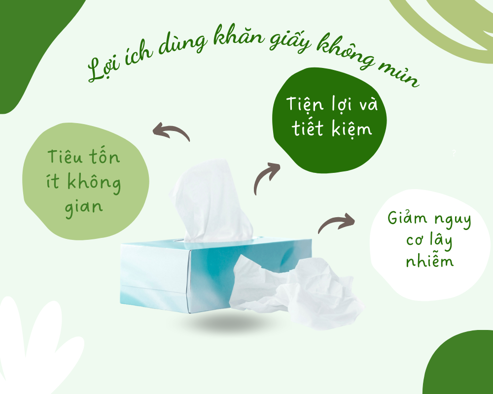 khăn giấy không mủn