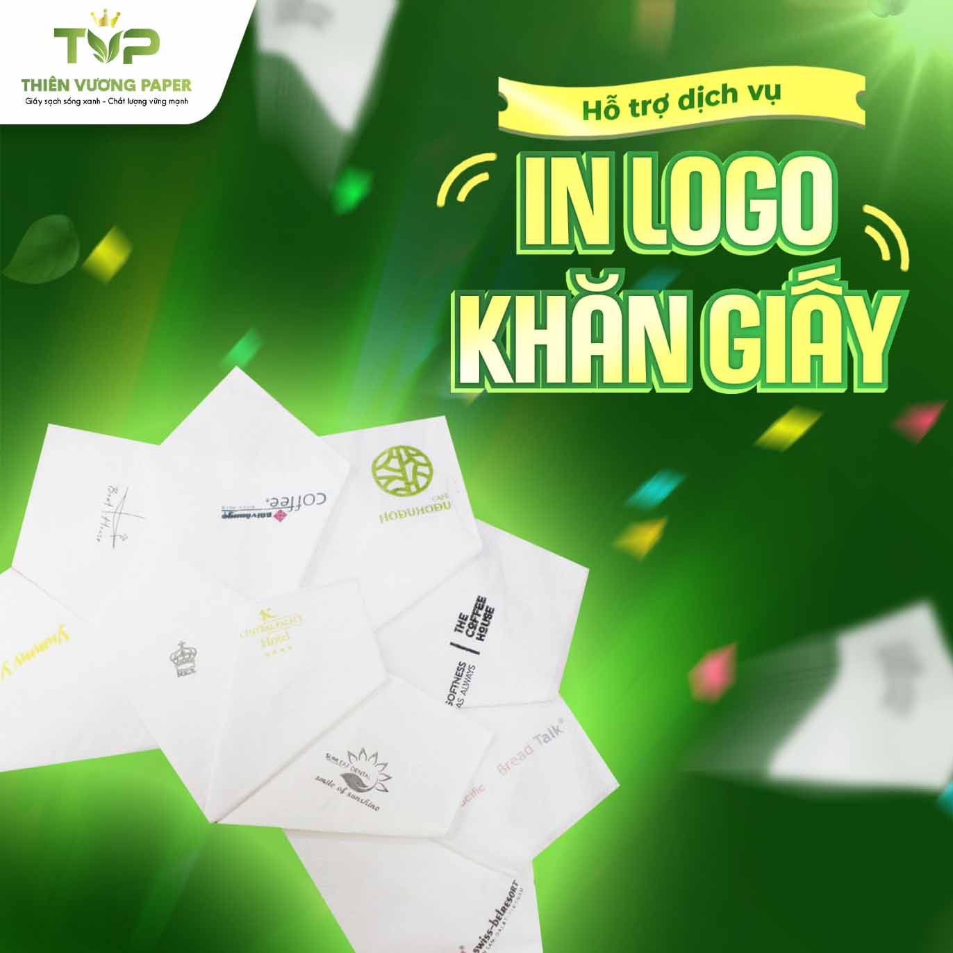 Giấy ăn in logo