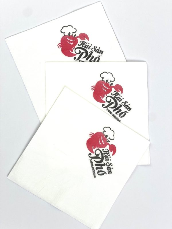 Giấy ăn in logo cho nhà hàng