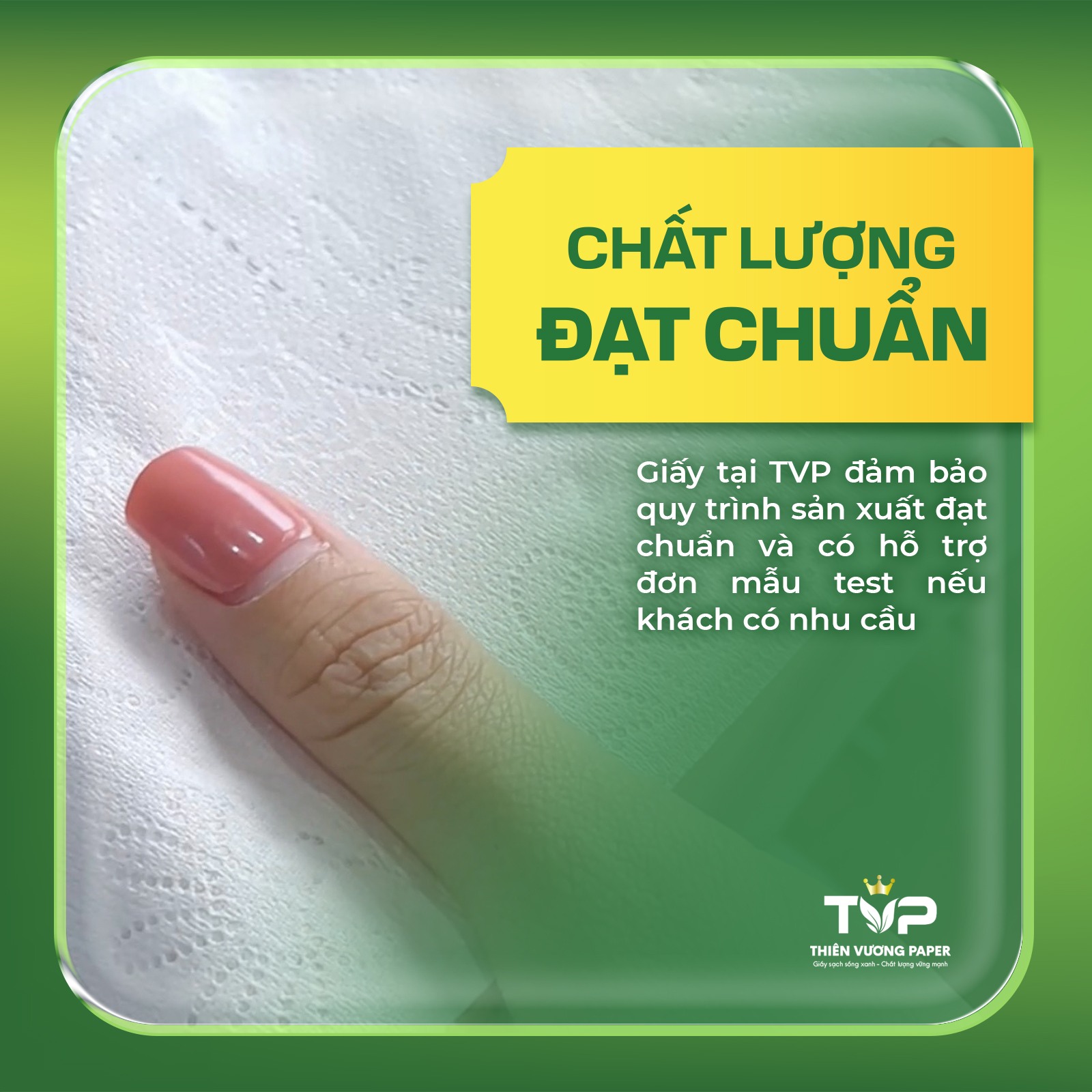 Thiên Vương Paper có chất lượng sản phẩm vượt trội
