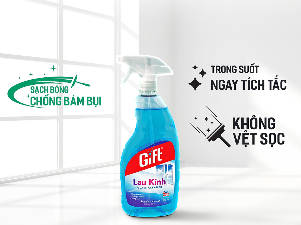 Sản phẩm nước lau kính Gift