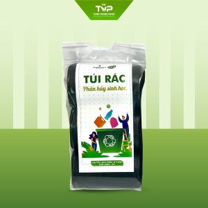 Túi rác màu đen 3 cuộn thân thiện môi trường
