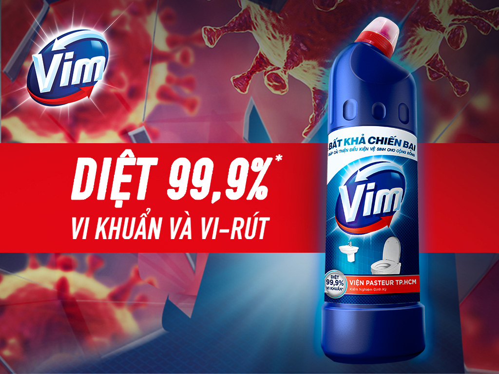 Công dụng của nước tẩy bồn cầu Vim siêu diệt khuẩn