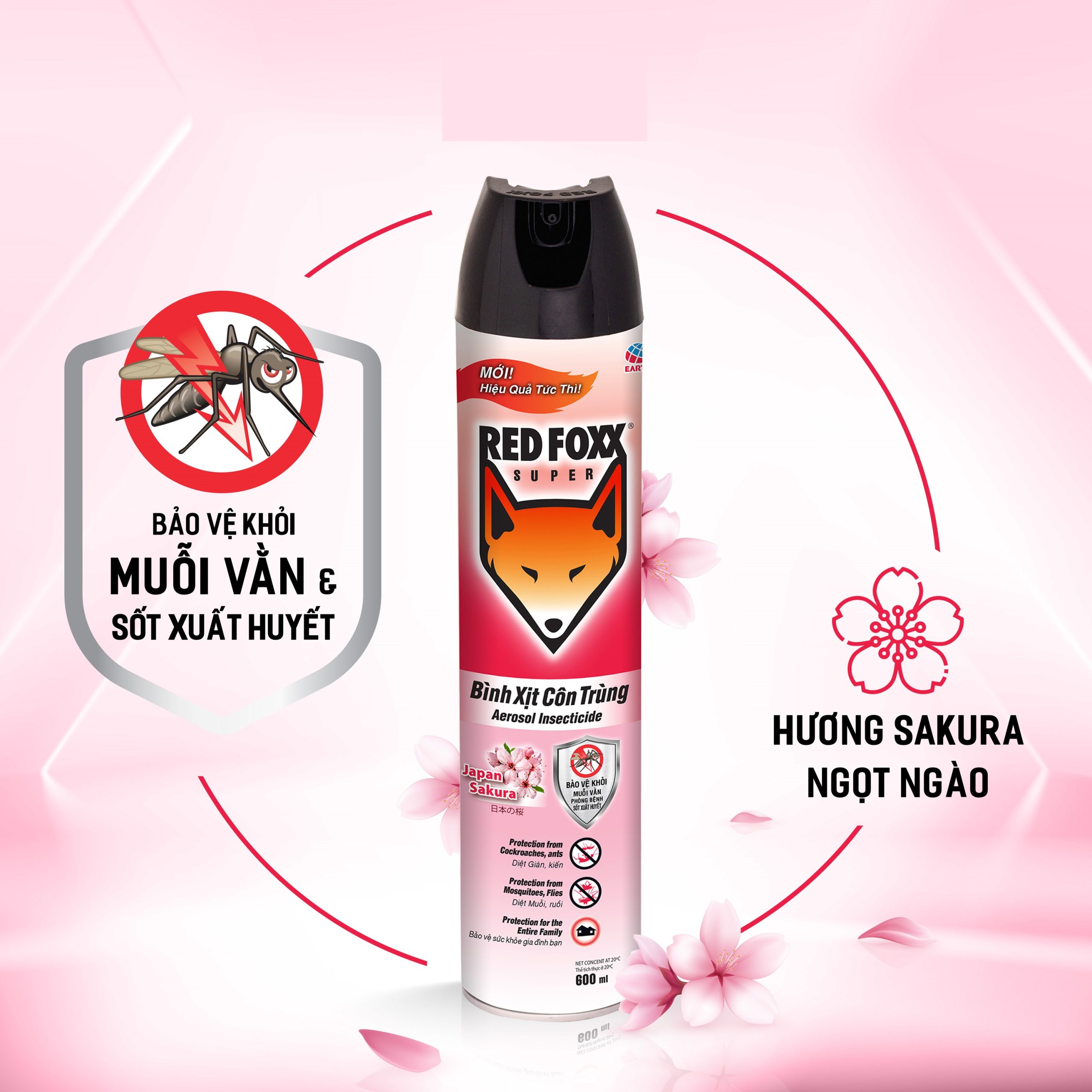 Ưu điểm của bình xịt muỗi hương sakura