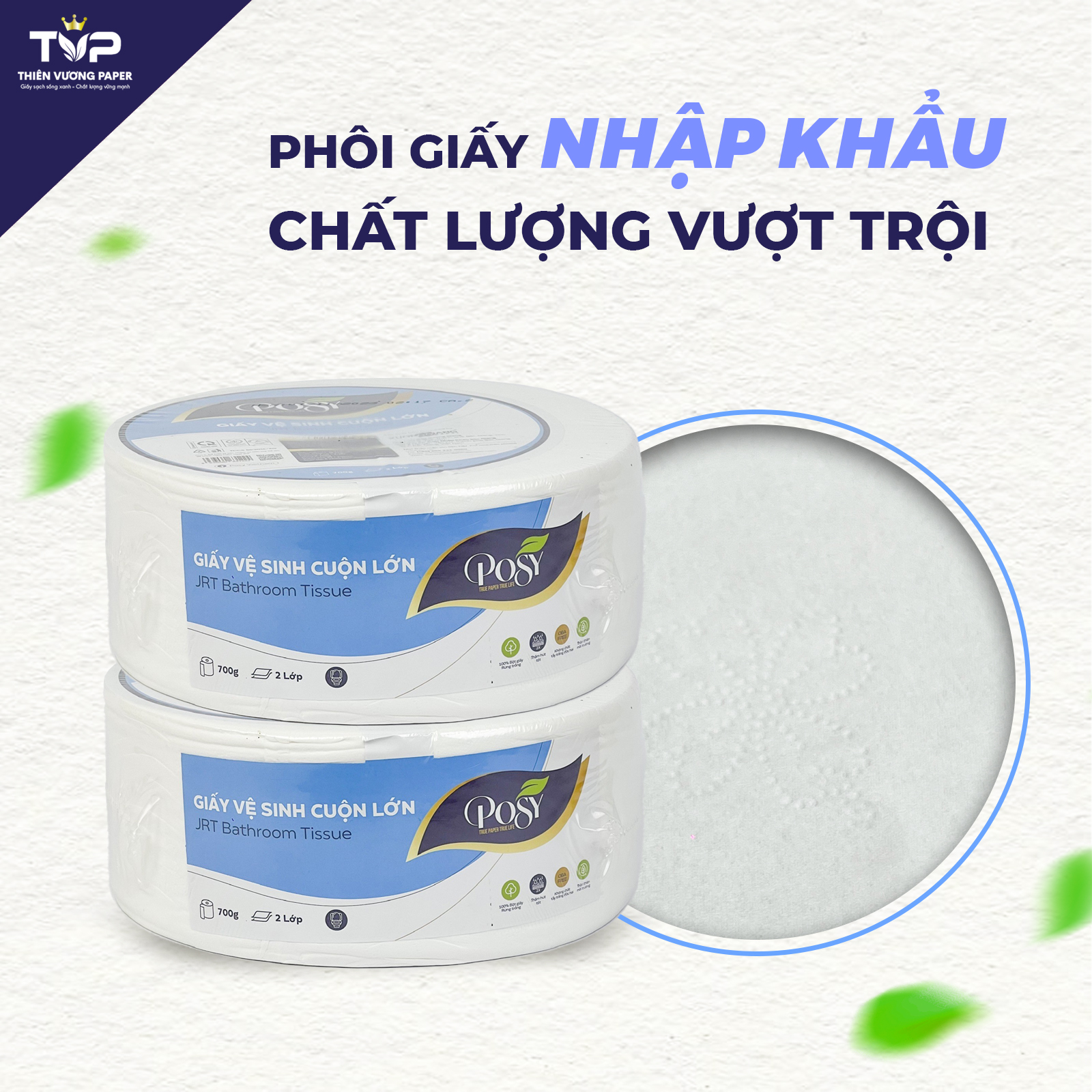 Giấy vệ sinh cuộn lớn Posy