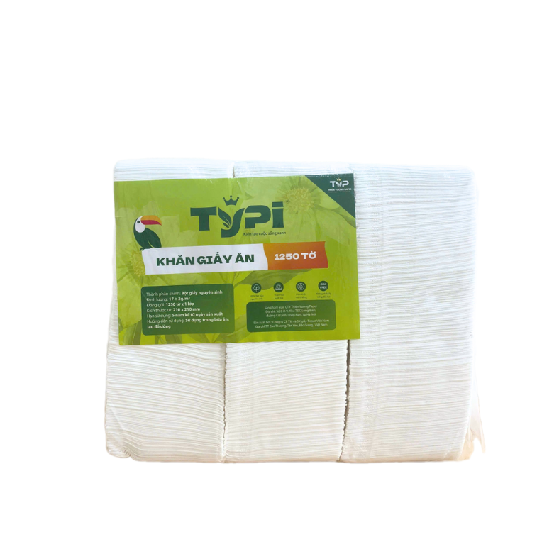 Khăn giấy ăn Typi 1250 tờ - Ảnh 2