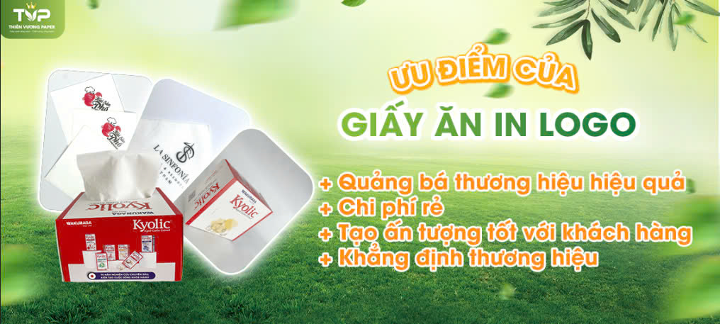 Ưu điểm của giấy ăn in logo