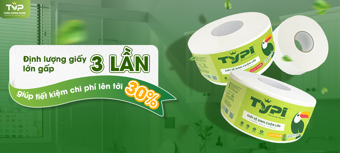 Giấy vệ sinh cuộn lớn Typi