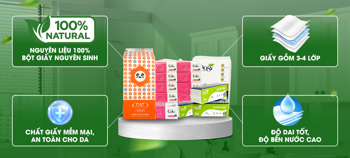 Đặc điểm của giấy ăn cao cấp