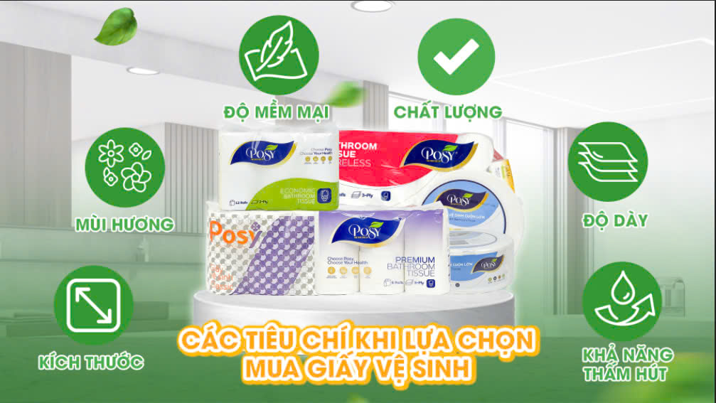 Các tiêu chí khi chọn mua giấy vệ sinh