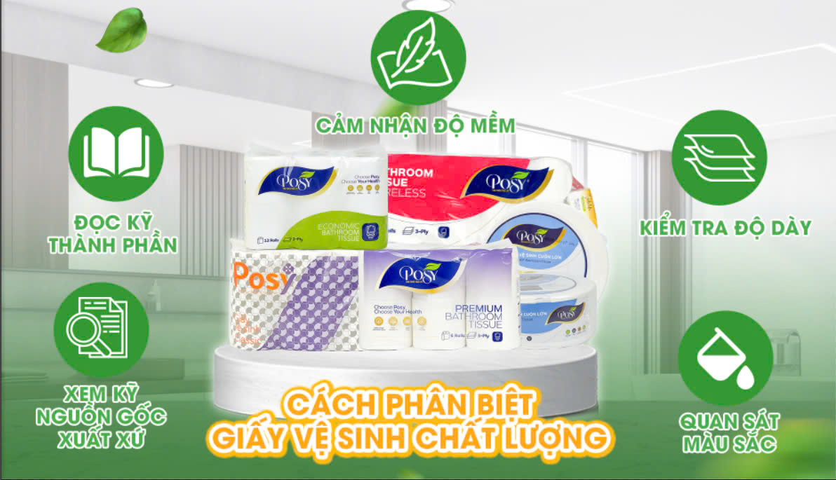 Cách phân biệt giấy vệ sinh chất lượng