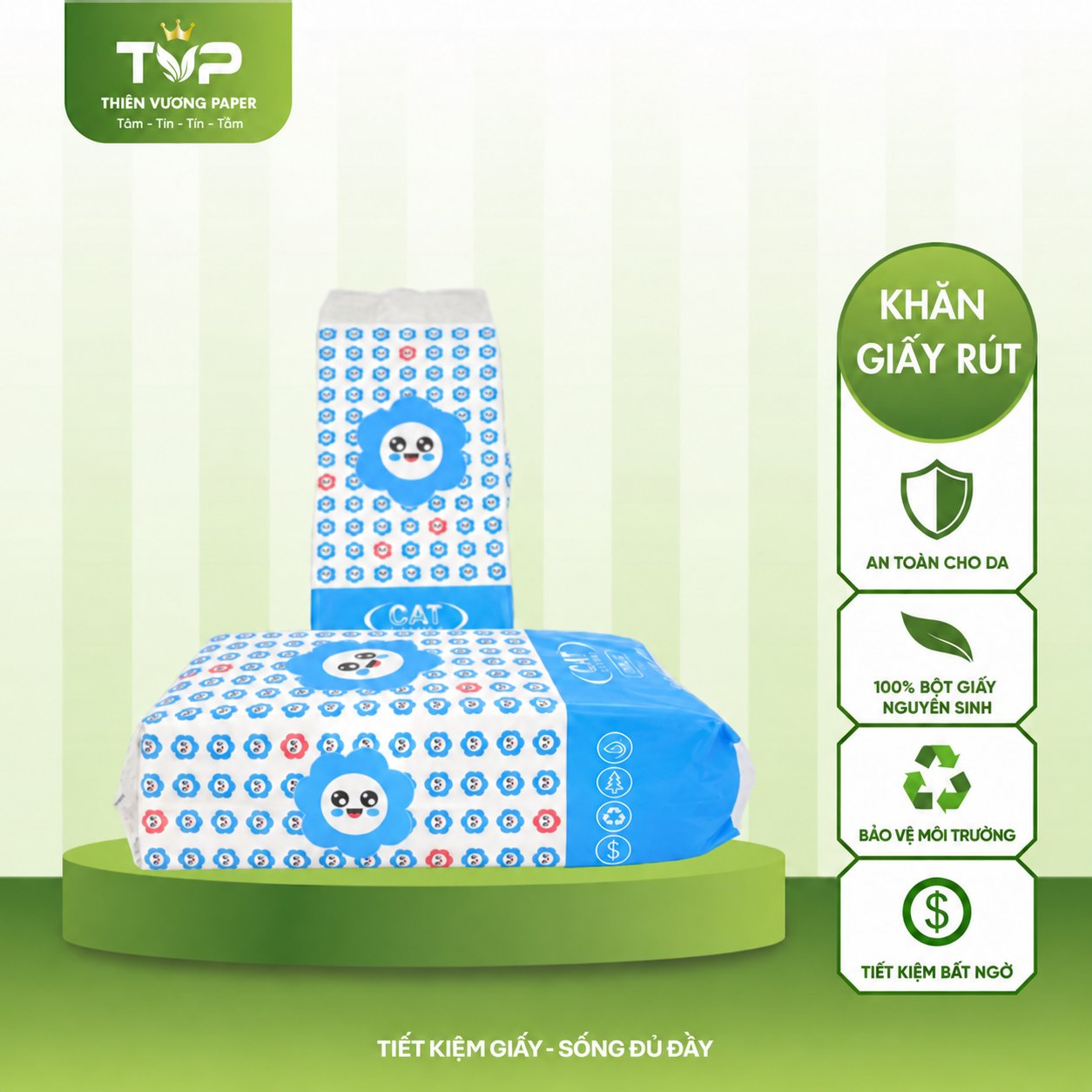 Khăn giấy rút treo tường Cat Luxury - Thiên Vương Paper