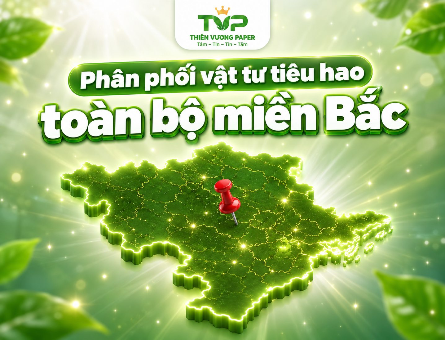 Thiên Vương Paper phân phối giấy vệ sinh, vật tư tiêu hao toàn miền Bắc