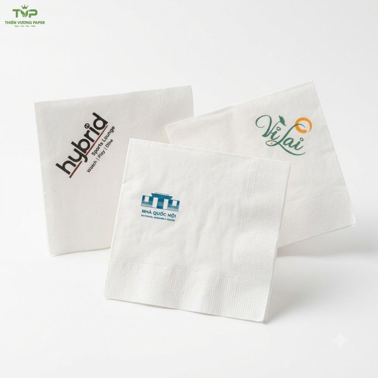 Giấy ăn in logo nhà hàng - Thiên Vương Paper
